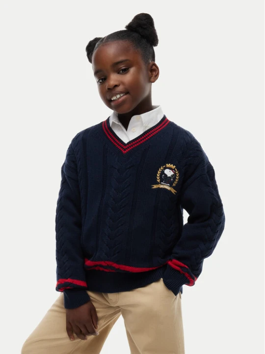 Zdjęcie produktu Tommy Hilfiger Sweter KS0KS00763 Granatowy Relaxed Fit