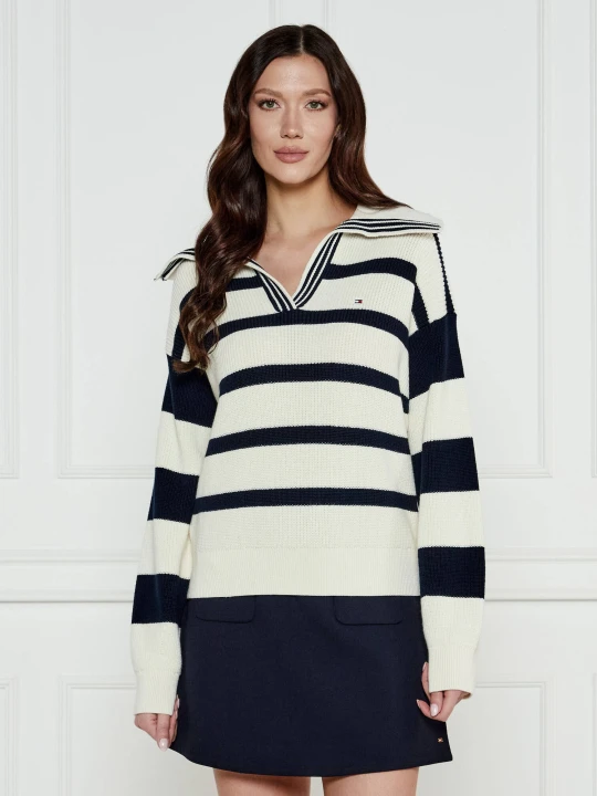 Zdjęcie produktu Tommy Hilfiger Sweter | Loose fit biały