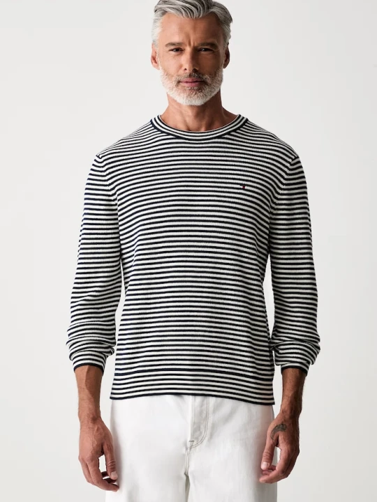 Zdjęcie produktu Tommy Hilfiger sweter męski bawełniany granatowy