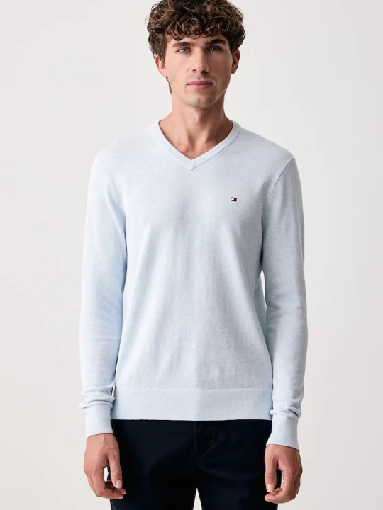 Zdjęcie produktu Tommy Hilfiger sweter męski bawełniany niebieski
