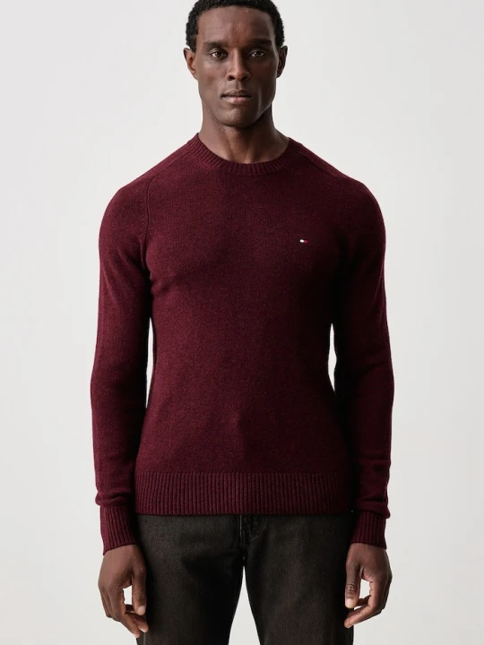 Zdjęcie produktu Tommy Hilfiger sweter męski wełniany bordowy