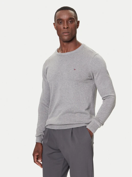Zdjęcie produktu Tommy Hilfiger Sweter MW0MW14748 Szary Regular Fit