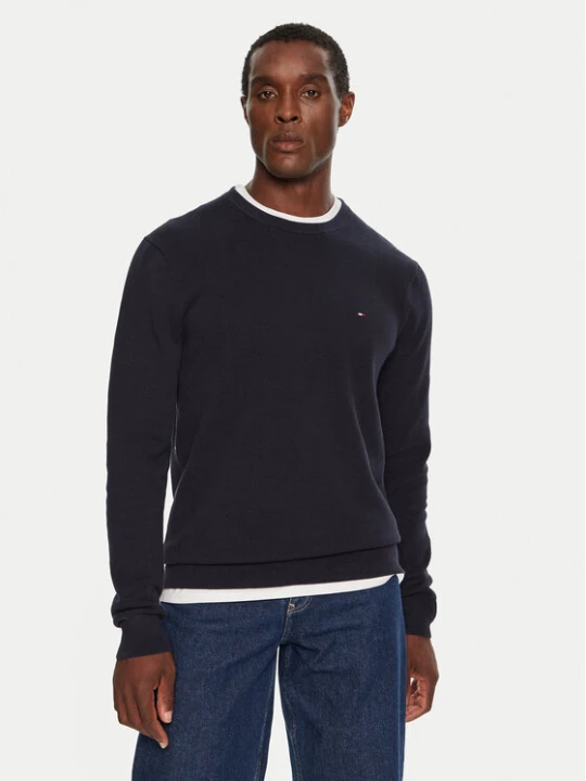 Zdjęcie produktu Tommy Hilfiger Sweter MW0MW36347 Granatowy Regular Fit