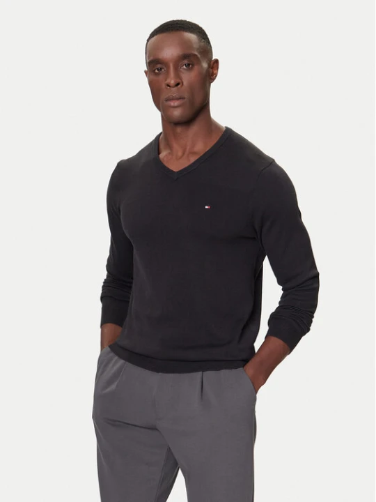 Zdjęcie produktu Tommy Hilfiger Sweter MW0MW42249 Czarny Regular Fit