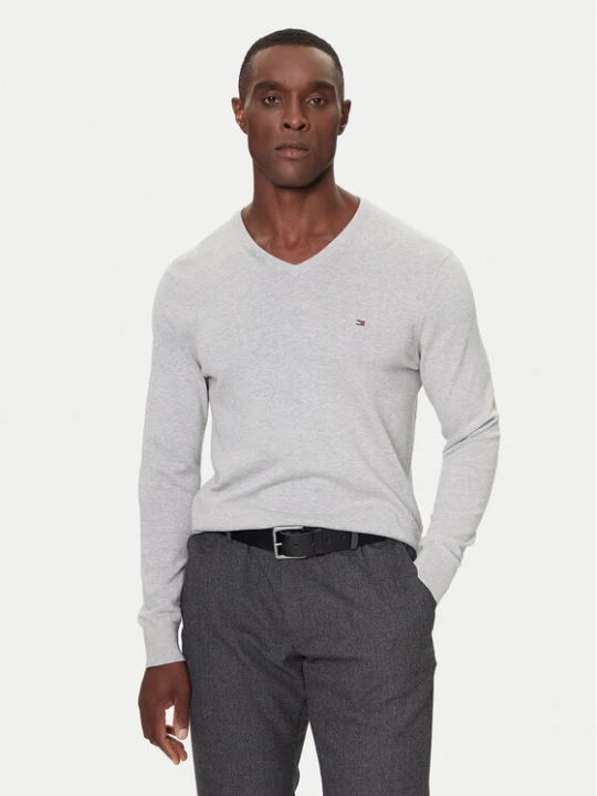 Zdjęcie produktu Tommy Hilfiger Sweter MW0MW42249 Szary Regular Fit