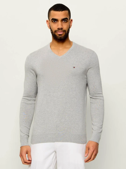 Zdjęcie produktu Tommy Hilfiger Sweter | Regular Fit szary