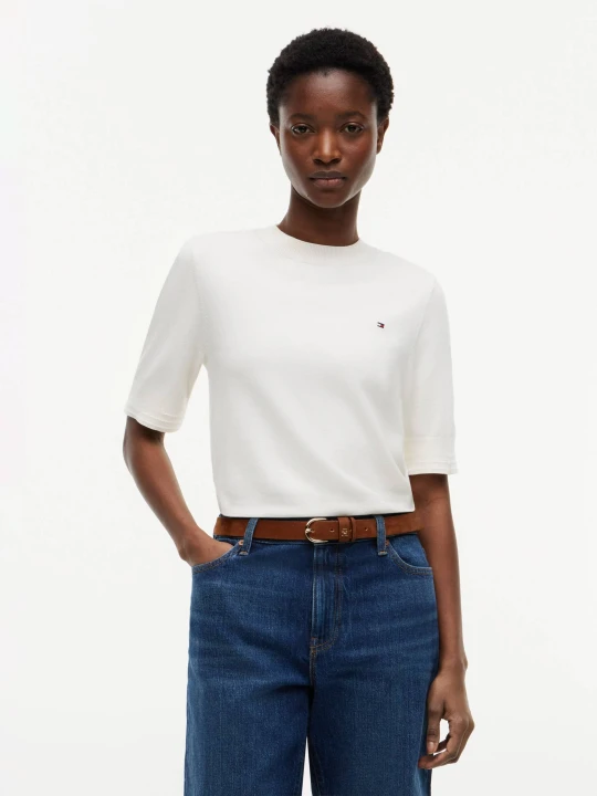 Zdjęcie produktu Tommy Hilfiger Sweter | Regular Fit ecru