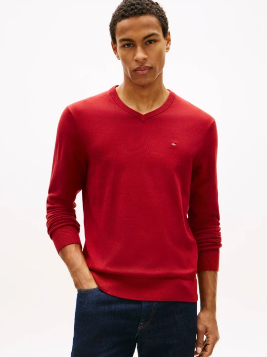 Zdjęcie produktu Tommy Hilfiger Sweter | Regular Fit czerwony