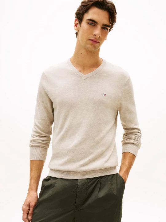 Zdjęcie produktu Tommy Hilfiger Sweter | Regular Fit beżowy