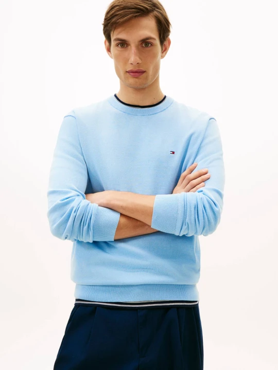 Zdjęcie produktu Tommy Hilfiger Sweter | Regular Fit błękitny