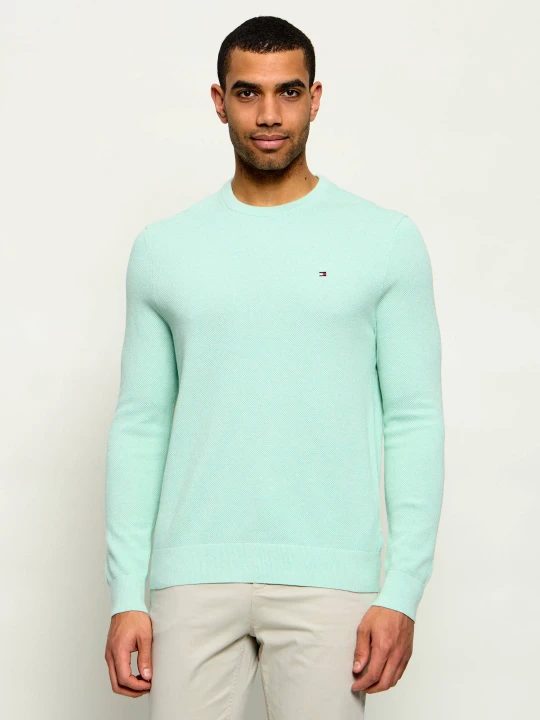 Zdjęcie produktu Tommy Hilfiger Sweter | Regular Fit miętowy