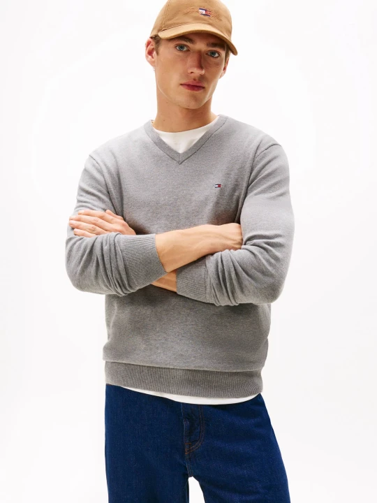 Zdjęcie produktu Tommy Hilfiger Sweter | Regular Fit szary