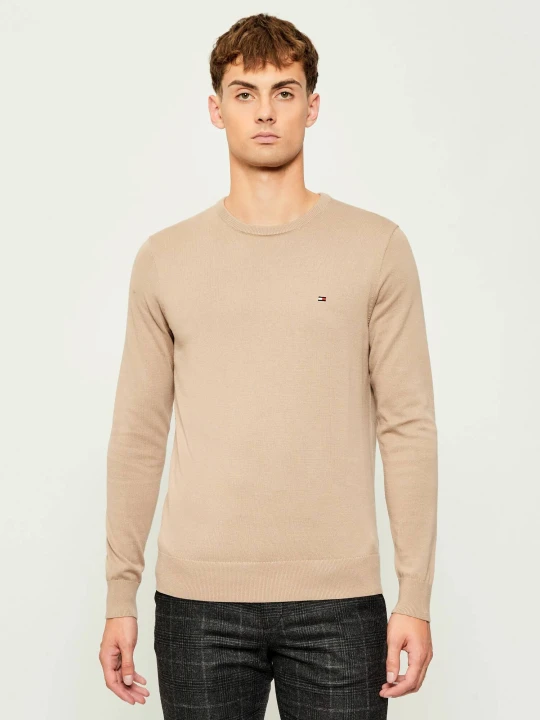 Zdjęcie produktu Tommy Hilfiger Sweter | Regular Fit beżowy
