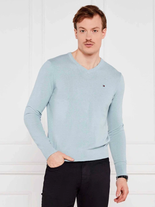 Zdjęcie produktu Tommy Hilfiger Sweter | Regular Fit błękitny