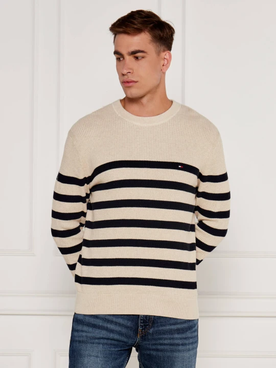 Zdjęcie produktu Tommy Hilfiger Sweter | Regular Fit beżowy