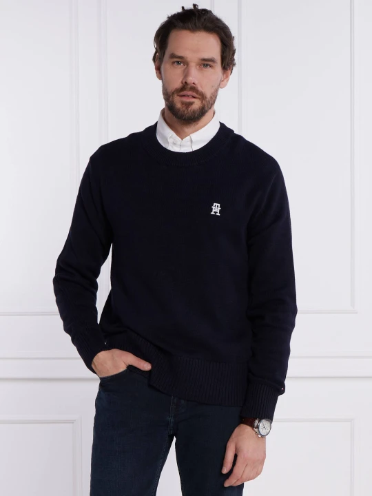 Zdjęcie produktu Tommy Hilfiger Sweter | Regular Fit granatowy