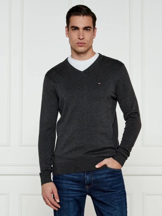 Zdjęcie produktu Tommy Hilfiger Sweter | Regular Fit grafitowy