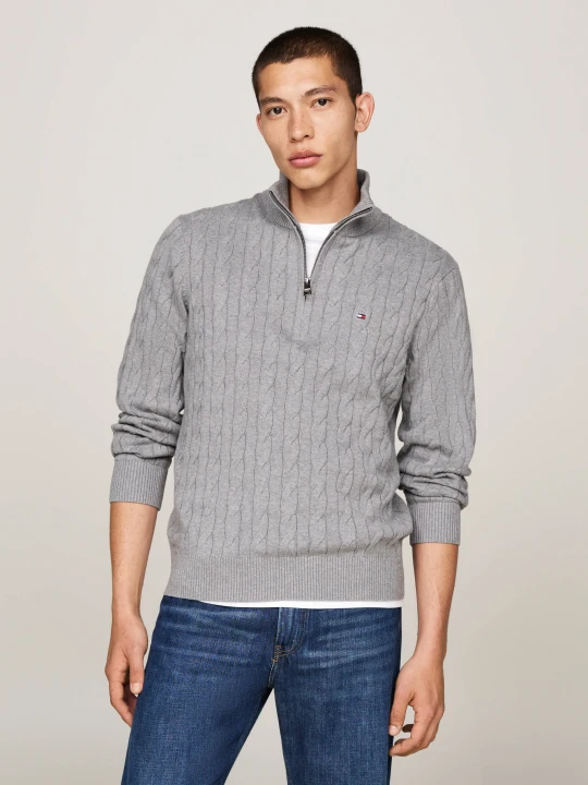 Zdjęcie produktu Tommy Hilfiger Sweter | Regular Fit szary
