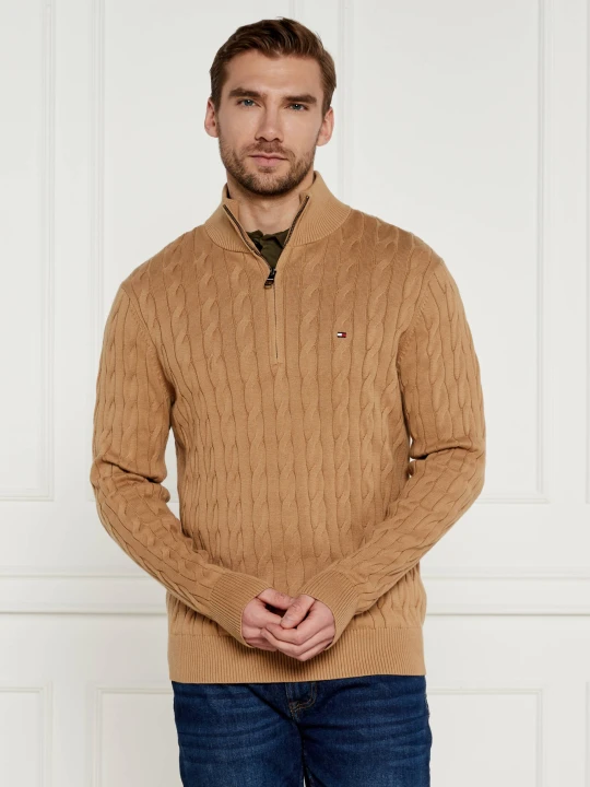 Zdjęcie produktu Tommy Hilfiger Sweter | Regular Fit beżowy