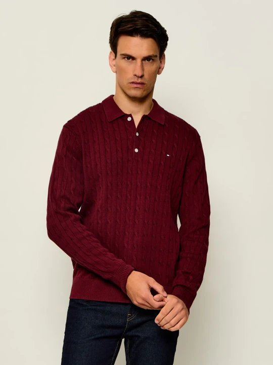 Zdjęcie produktu Tommy Hilfiger Sweter | Regular Fit bordowy
