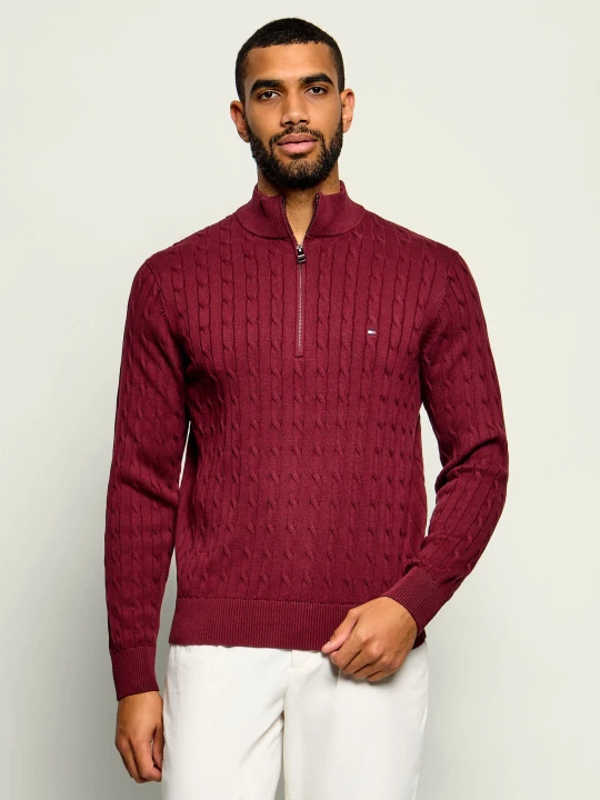 Zdjęcie produktu Tommy Hilfiger Sweter | Regular Fit bordowy
