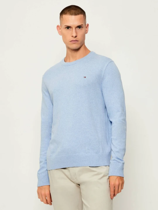Zdjęcie produktu Tommy Hilfiger Sweter | Regular Fit | z dodatkiem kaszmiru niebieski