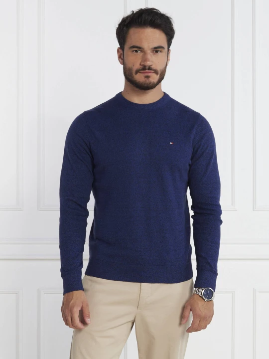 Zdjęcie produktu Tommy Hilfiger Sweter | Regular Fit | z dodatkiem kaszmiru granatowy