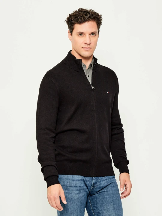 Zdjęcie produktu Tommy Hilfiger Sweter | Regular Fit | z dodatkiem kaszmiru czarny
