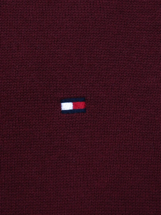 Zdjęcie produktu Tommy Hilfiger Sweter | Regular Fit | z dodatkiem kaszmiru bordowy