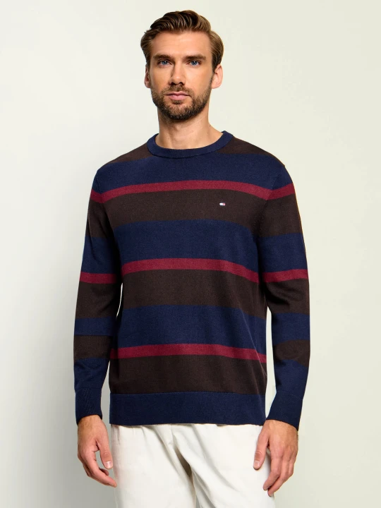 Zdjęcie produktu Tommy Hilfiger Sweter | Regular Fit | z dodatkiem kaszmiru granatowy