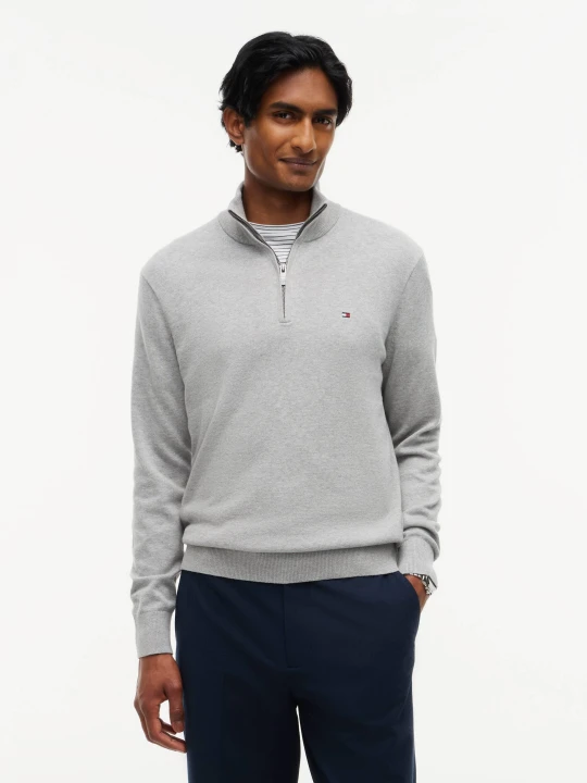 Zdjęcie produktu Tommy Hilfiger Sweter | Regular Fit | z dodatkiem kaszmiru szary