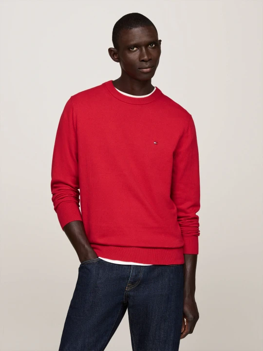 Zdjęcie produktu Tommy Hilfiger Sweter | Regular Fit | z dodatkiem wełny czerwony