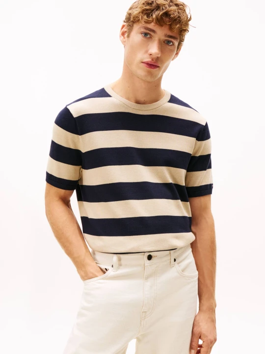 Zdjęcie produktu Tommy Hilfiger Sweter | Relaxed fit beżowy