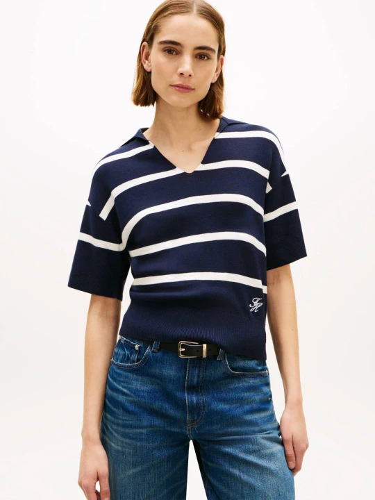 Zdjęcie produktu Tommy Hilfiger Sweter | Relaxed fit granatowy