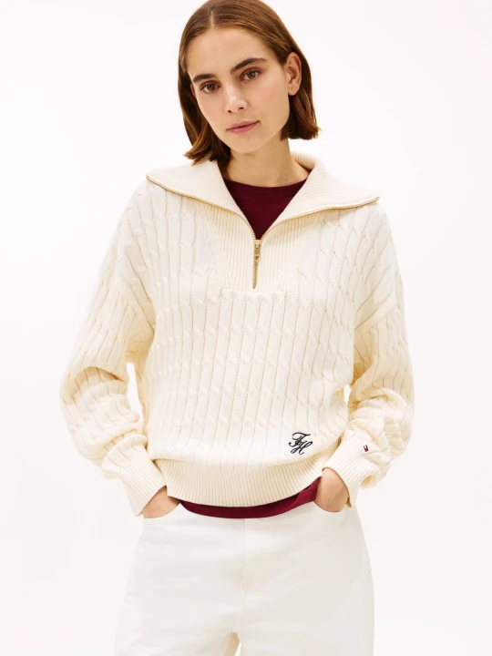 Zdjęcie produktu Tommy Hilfiger Sweter | Relaxed fit beżowy