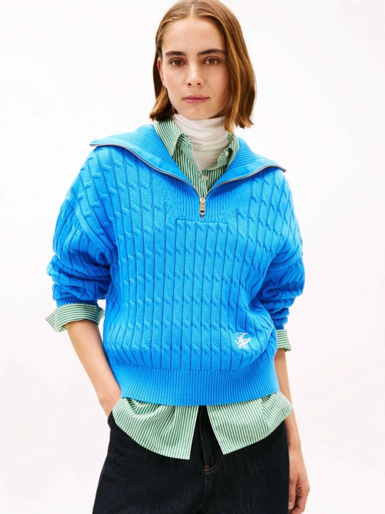 Zdjęcie produktu Tommy Hilfiger Sweter | Relaxed fit niebieski