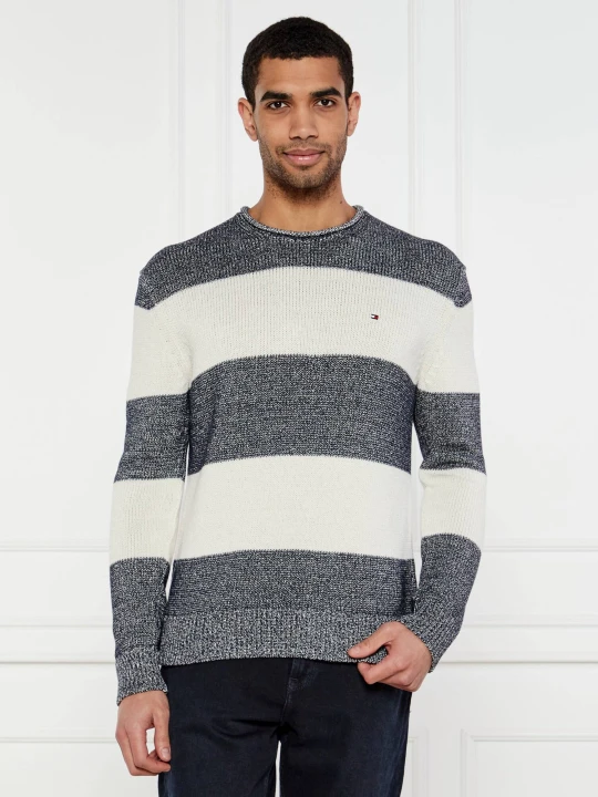 Zdjęcie produktu Tommy Hilfiger Sweter ROLLINO | Regular Fit granatowy