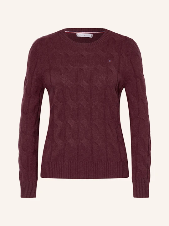 Zdjęcie produktu Tommy Hilfiger Sweter rot CIEMNOCZERWONY