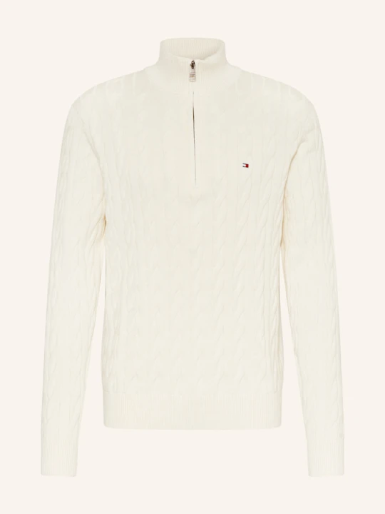 Zdjęcie produktu Tommy Hilfiger Sweter Typu Troyer beige ECRU
