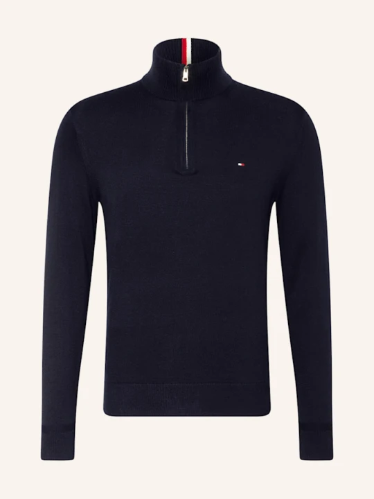 Zdjęcie produktu Tommy Hilfiger Sweter Typu Troyer blau GRANATOWY