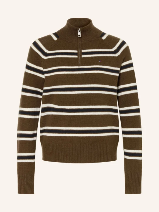 Zdjęcie produktu Tommy Hilfiger Sweter Typu Troyer braun