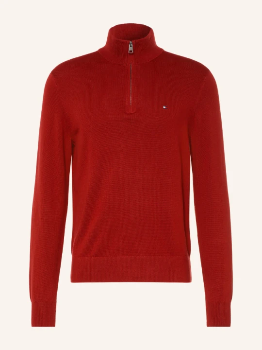 Zdjęcie produktu Tommy Hilfiger Sweter Typu Troyer rot CZERWONY