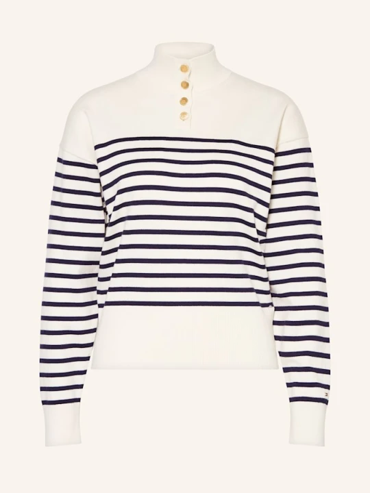 Zdjęcie produktu Tommy Hilfiger Sweter Typu Troyer weiss GRANATOWY