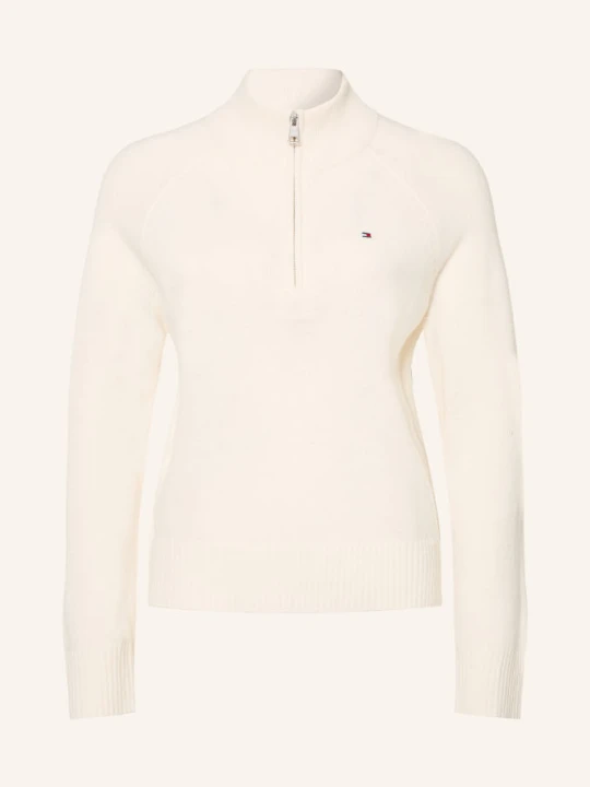Zdjęcie produktu Tommy Hilfiger Sweter Typu Troyer weiss KREMOWY