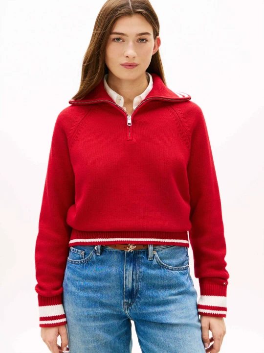 Zdjęcie produktu Tommy Hilfiger Sweter VARSITY | Loose fit czerwony