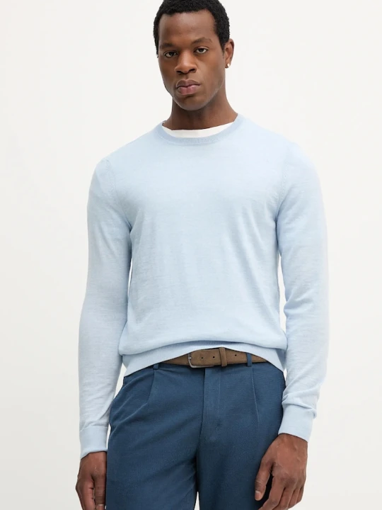 Zdjęcie produktu Tommy Hilfiger sweter wełniany niebieski