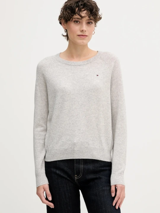 Zdjęcie produktu Tommy Hilfiger sweter wełniany szary