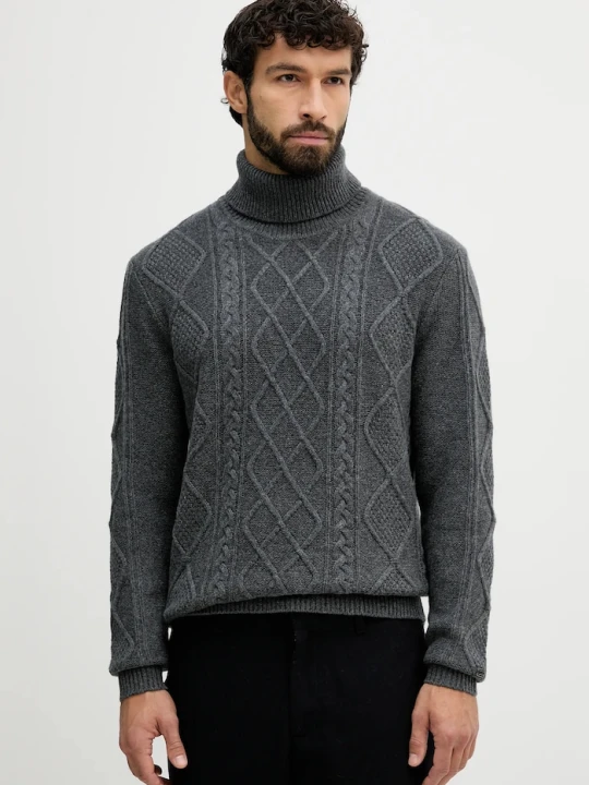Zdjęcie produktu Tommy Hilfiger sweter wełniany szary