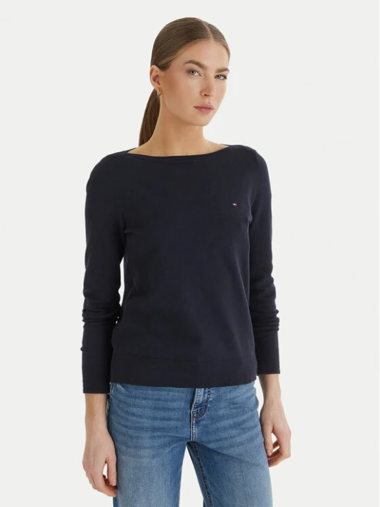Zdjęcie produktu Tommy Hilfiger Sweter WW0WW42050 Granatowy Regular Fit