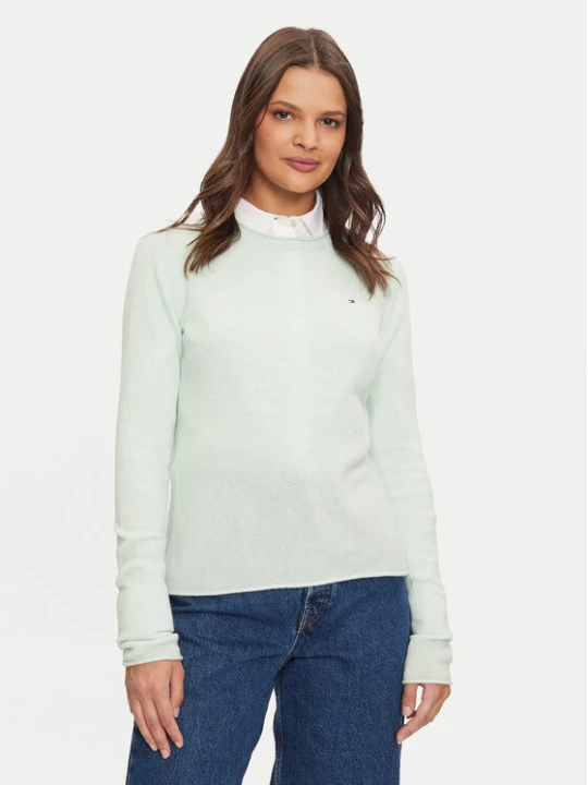 Zdjęcie produktu Tommy Hilfiger Sweter WW0WW44161 Zielony Regular Fit